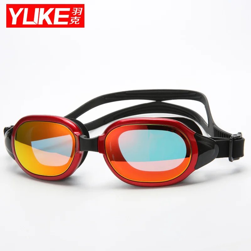 YUKE Electroplating UV Waterproof Anti fog Swimwear Eyewear Swim Diving Water Glasses Gafas Adjustable Swimming Goggles Adult swimming goggles women men adjustable uv protect waterproof anti fog eyewear swim pool diving water glasses gafas