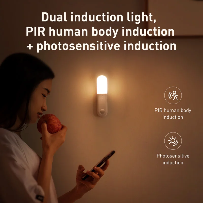 Preise Baseus LED Innen Licht Wand Lampe PIR Motion Sensor Menschlichen Induktion Eingang   Gang Leuchte Nacht Licht Für Treppen Hause schlafzimmer