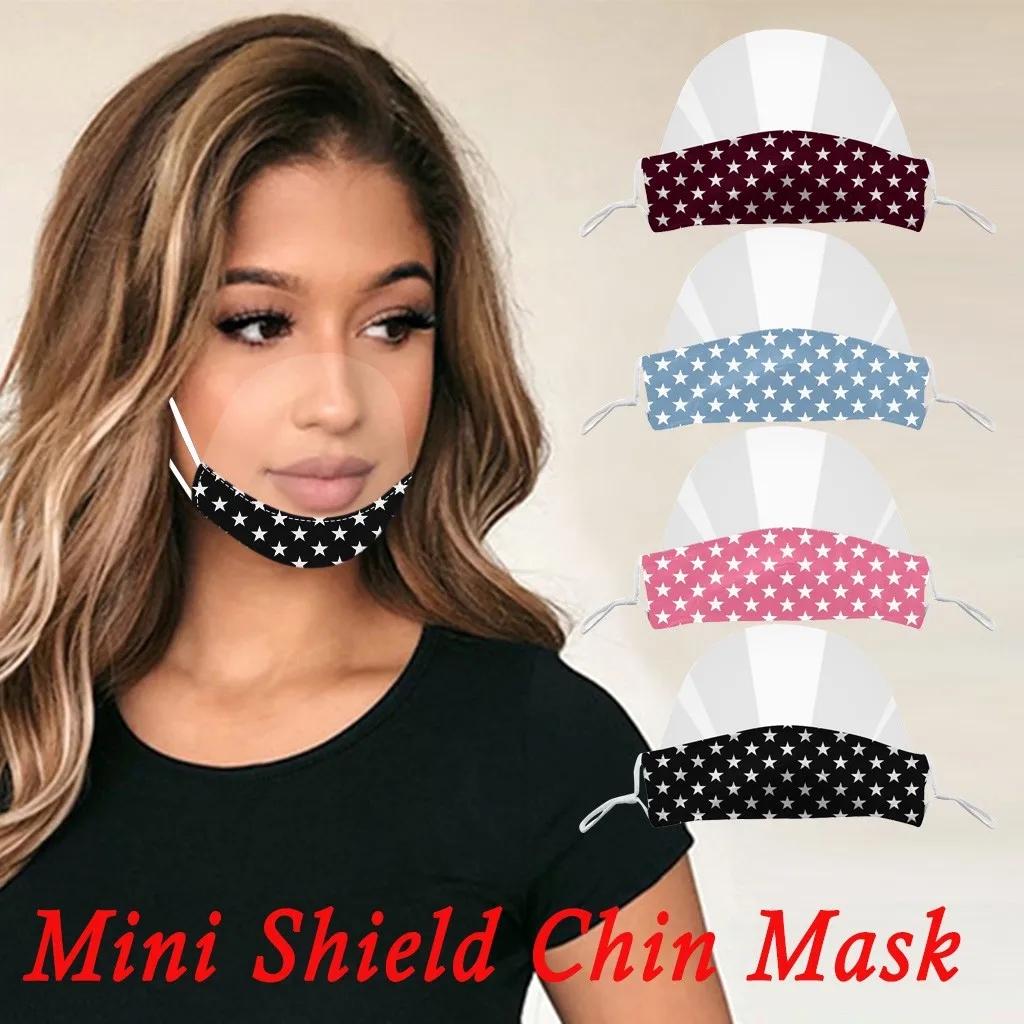 

Daily Restaurant Canteen Facial Shield Transparent Visible Lip Breathable Mini Shield Chin Mask