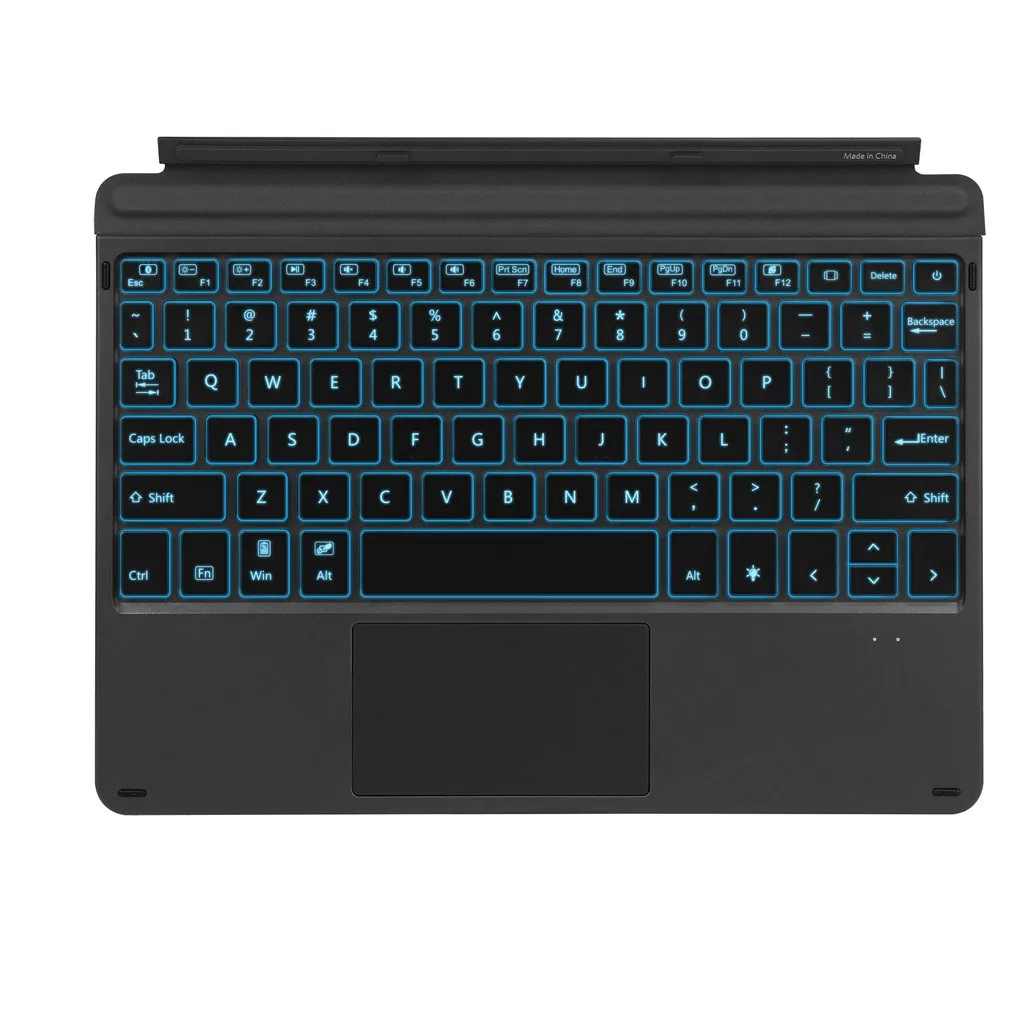 Для microsoft поверхности Go Магнитный Тонкий 7-Цвет светодиодный Bluetooth клавиатура с подсветкой