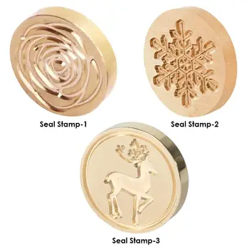 

Retro Metal Stamp Head Sealing Wax Bead Metal Wax Spoon DIY Craft for Stamping Envelope Wedding Invitation Decorative