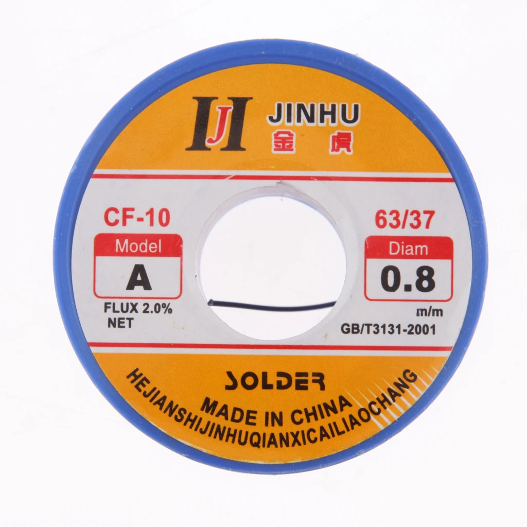 500g Tin Lead Solder Wire Rosin Core 2% Flux Iron Welding Tool 0.8mm Diameter For Electrical and Electronics Soldering Wire Roll