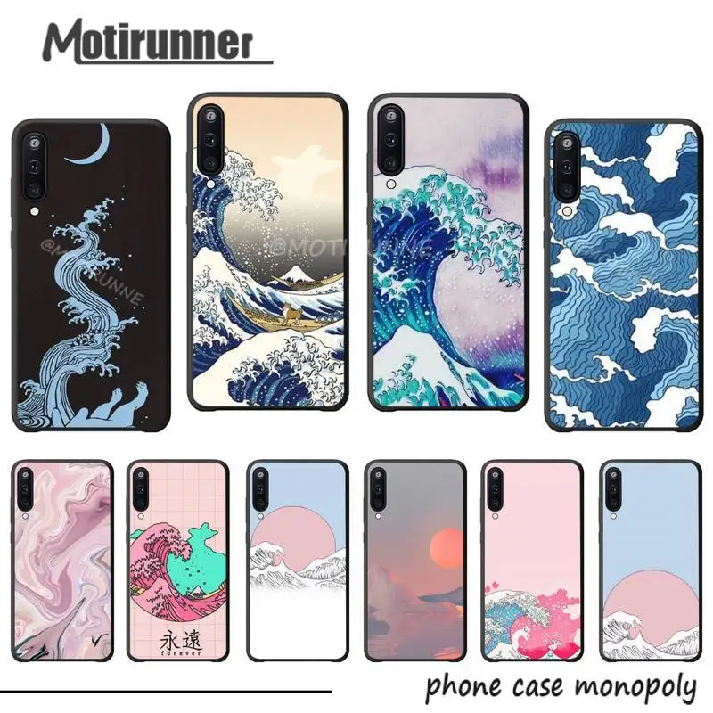 Классический чехол для телефона Wave Art Japanese Illust Samsung A10 A20 A50 A51 A70 A71 A40 A30 A30S A80 A81 A31 A11
