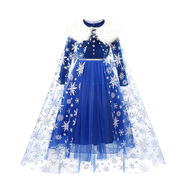 Disfraz de princesa de Disney para niñas, vestido de fiesta de Frozen, Anna, Elsa, Blancanieves, Jasmine, unicornio, Vampirina, Halloween, graduación 6