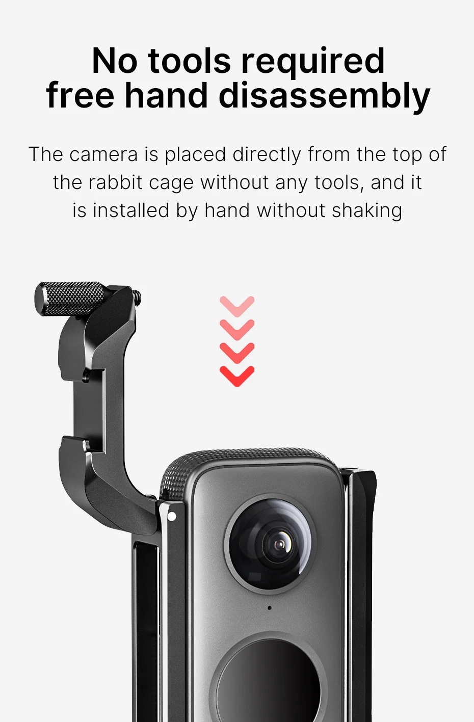 base de metal insta360 one x2, tripé