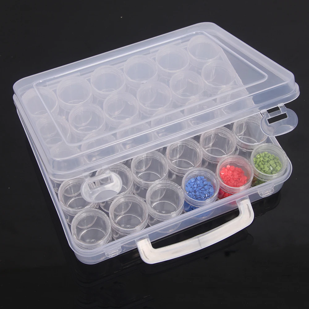 Storage Box Diamond Painting Accessories Diamond Painting Storage Box 30 Slots Plastic Storage Box
