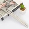 Clear Scale Angle Meter Stainless Steel Protractor Multifunctional Drawing Ruler Tool scale ruler office compass protractor tool ► Photo 3/6
