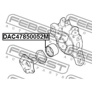 

Wheel hub bearing front 47X85X52 PORSCHE PANAMERA 2009-999.053.05701 FEBEST DAC47850052M