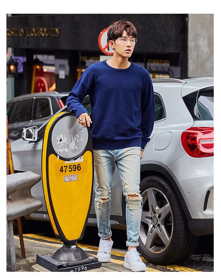 MRMT, брендовые осенние мужские вязаные свитера, чистый цвет, круглый вырез, пальто для студентов, мужские свитера, одежда