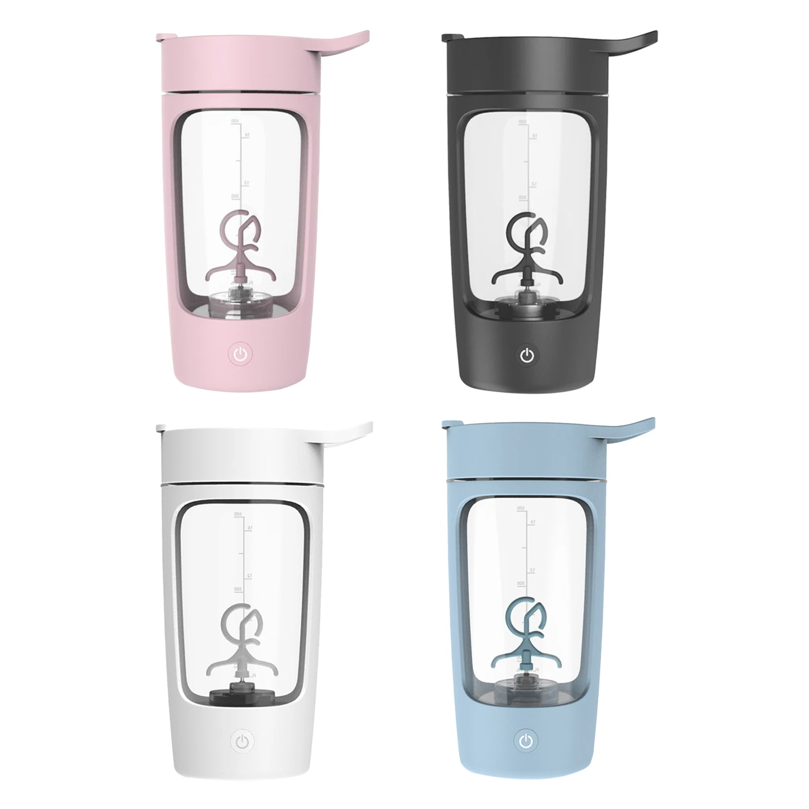 650Ml Electric Protein Shaker Bottle Whey Protein Powder Mixing Bottle Sports Fitness Gym Outdoor Travel USB Rechargeable