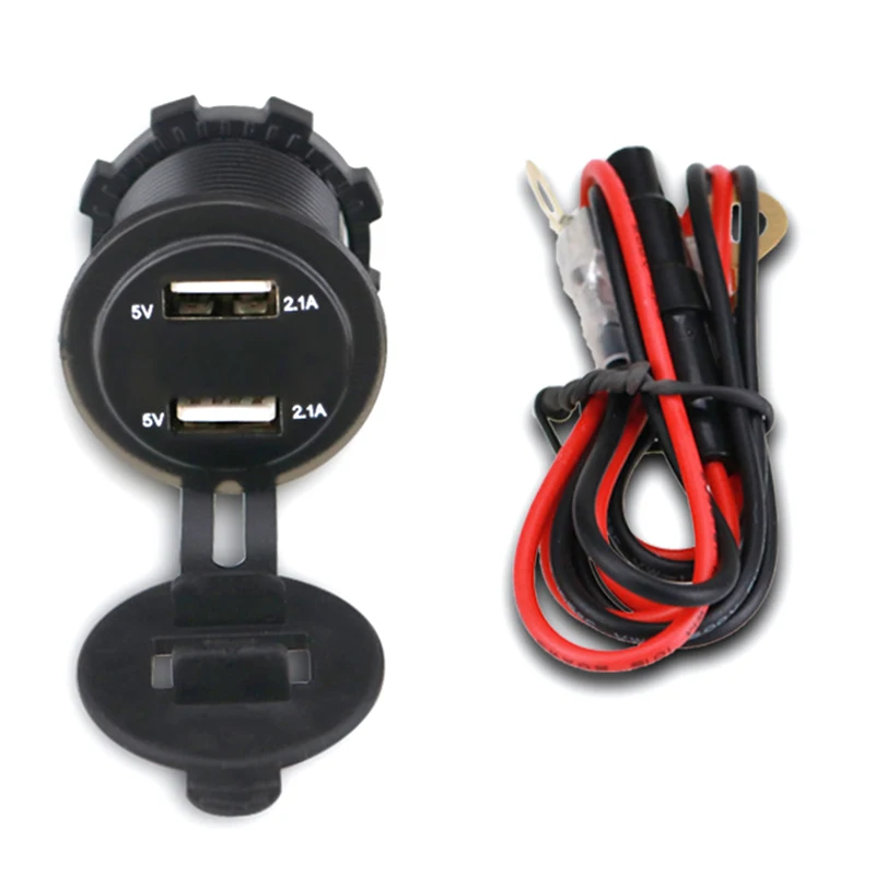 Автомобильное зарядное устройство А с двумя usb-портами, 2 порта, адаптер питания с двумя лампами, многофункциональное зарядное устройство для быстрой зарядки