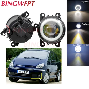 

Car H11 LED Fog Lamps Angel Eye light with Glass len 12V For Citroen XSARA PICASSO N68 1999-2010 For Citroen Jumpy Box 2010-2015