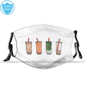 

Milk Mouth Face Mask Boba Facial Mask Pretty with Filters for Adult Kawai Mask