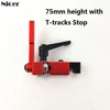 75mm Height With T-tracks Stop Miter Gauge Table Saw Aluminium Profile 75mm Height T-tracks Stopper Wood Working Tool ► Photo 2/6