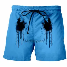 Последние global wind 3D2019 летние мужские Пляжные штаны с чернильным принтом брендовые быстросохнущие шорты мужские шорты кэжуал куртка sh