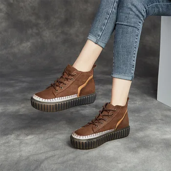 

Boots Women Leather 100Martins Ankle Boots Shoe Sneaker For Women Low Heel Black Handmade Genuine Leather Soft Women Boot 2020