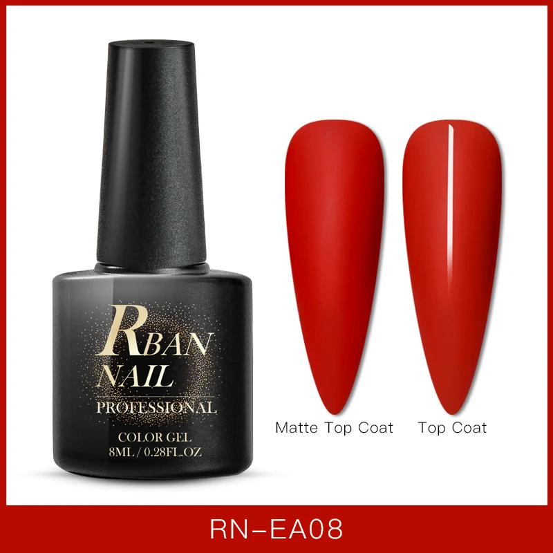 RBAN NAIL 60 цветов Матовый УФ-гель для ногтей 8 мл чистый цвет ногтей нужно матовое верхнее покрытие Замочить ногтей Гель-лак для маникюра - Цвет: EES07811