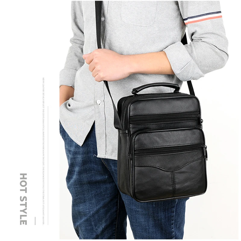 Fashion Designer Men Shoulder Satchel Bags Genuine Leather Crossbody Handbags Bags For Men Messenger Business Bag Bolsa mens messenger bag