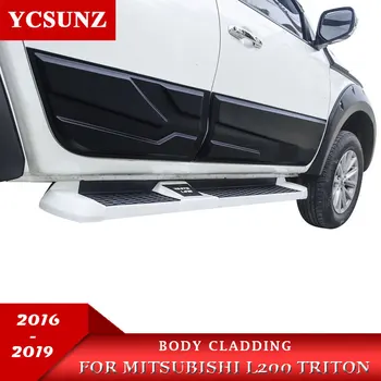 

Body Cladding For Mitsubishi L200 Triton 2016-2019 Ram 1200 Strada Strakar Barbarian 4pcs/set Matte Black Color