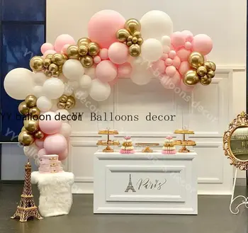 

125pcs/set Pastel Macaron Balloon Garland Arch Set Wedding Bridal Shower Party Backdrop Decoation Strip Tape Wall Balloons