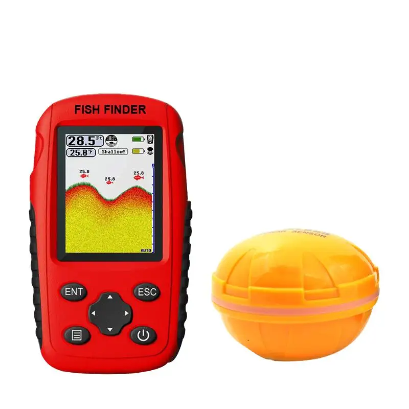 

Durable Fish Finder Multi-function Wireless Fish Finder 40m Depth Sonar Sensor Echo Sounder Alarm Fishing Tackle