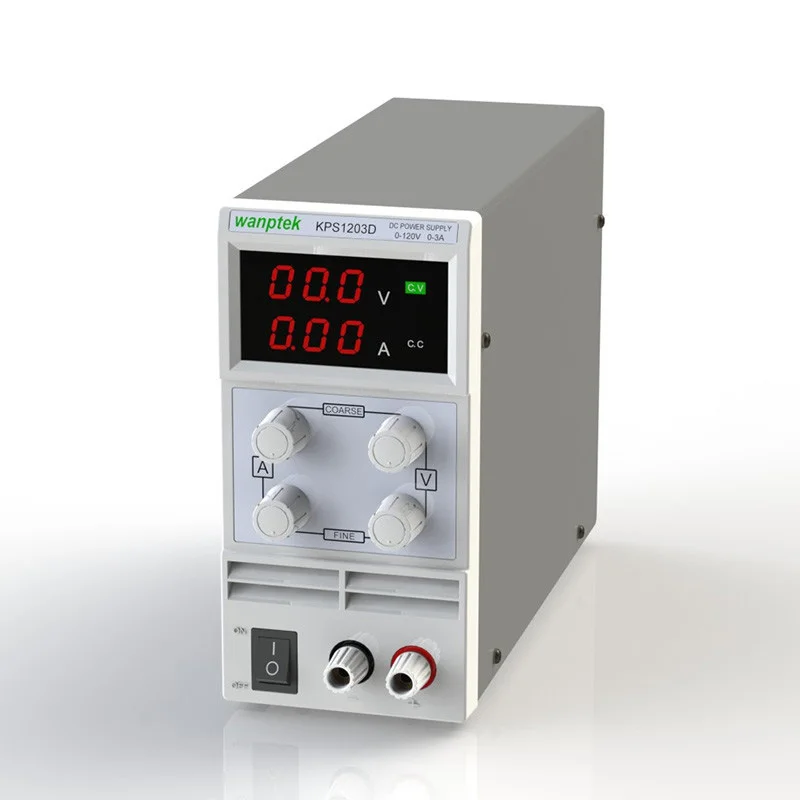 120V 3A постоянного тока Регулируемый Мощность высокой точности регулируемое питание переключатель Питание обслуживания защита Функция KPS1203D