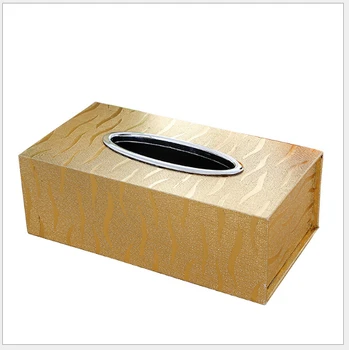

1pcs Leather tissue box Continental napkin paper tray Three models of cortical paper box for household use