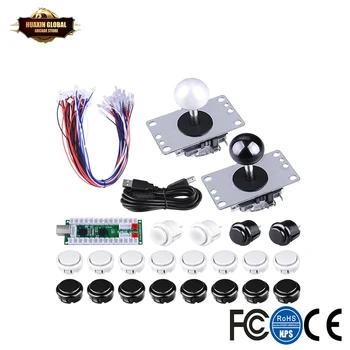 

Arcade Gaming Kits,2 Players Arcade Game DIY Kits Zero Delay USB Encoder Board,Joysticks And Push Button For Mame Jamma