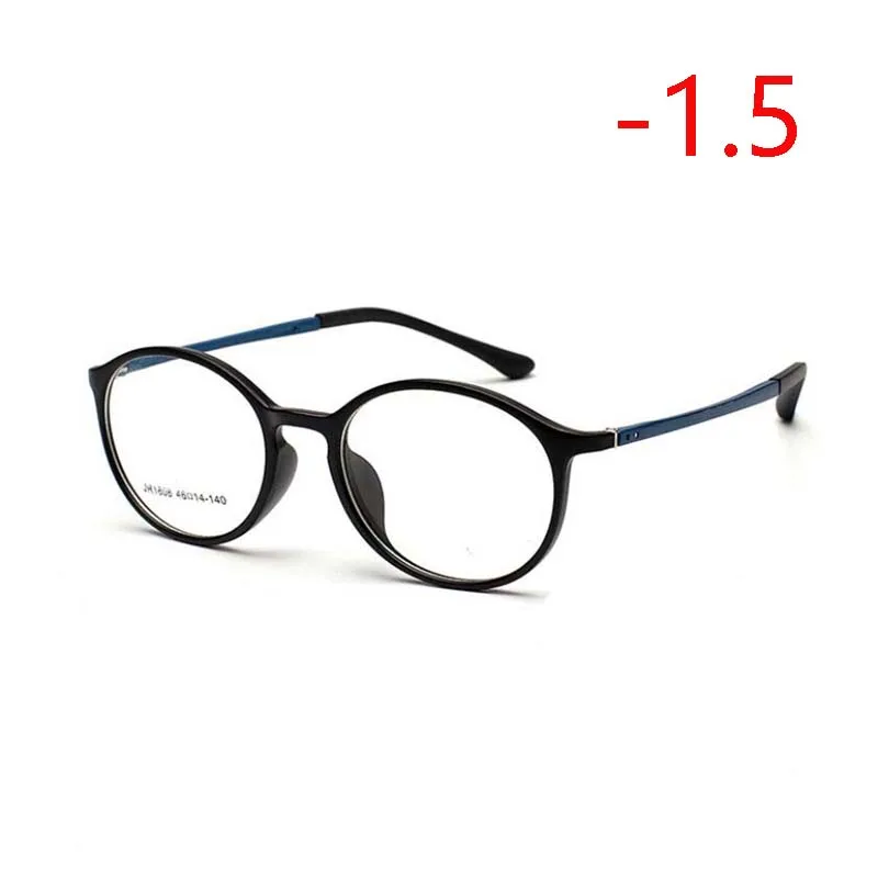 1,56 Асферические рецептурные линзы очки женские, мужские ультралегкие TR90 студенческие готовые очки для близорукости SPH-1,0-1,5 To-4,0 - Цвет оправы: Myopia 150