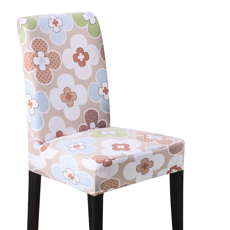 Printed Chair Cover Elastic Seat Chair Covers Removable And Washable