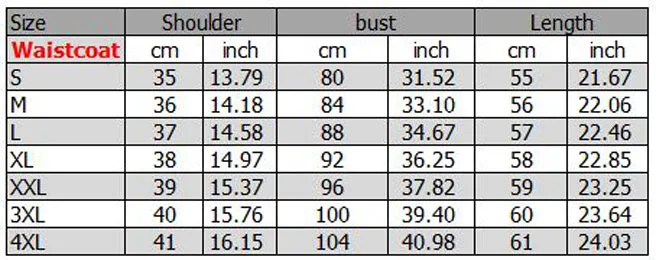 waistcoat 4XL