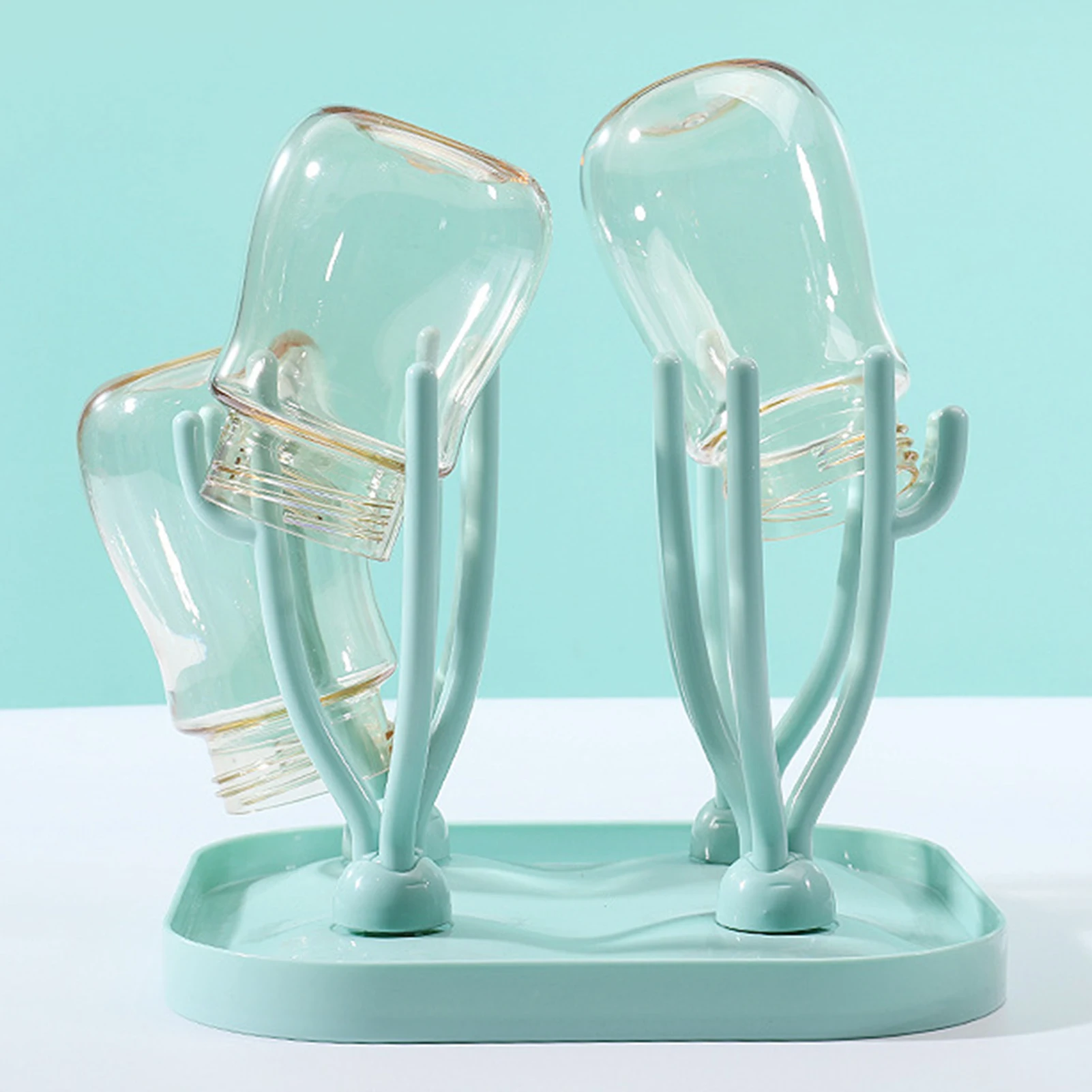 Baby Bottle Dry Rack Multi-functional Removable Drying Rack Infant Pacifier Bottle Drain Cleaning Dryer Storage