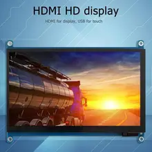 Горячая HDMI дисплей износостойкий 7 дюймов ЖК-дисплей сенсорный экран 1024X600 HDMI компьютерный монитор для RPi 4B/3B