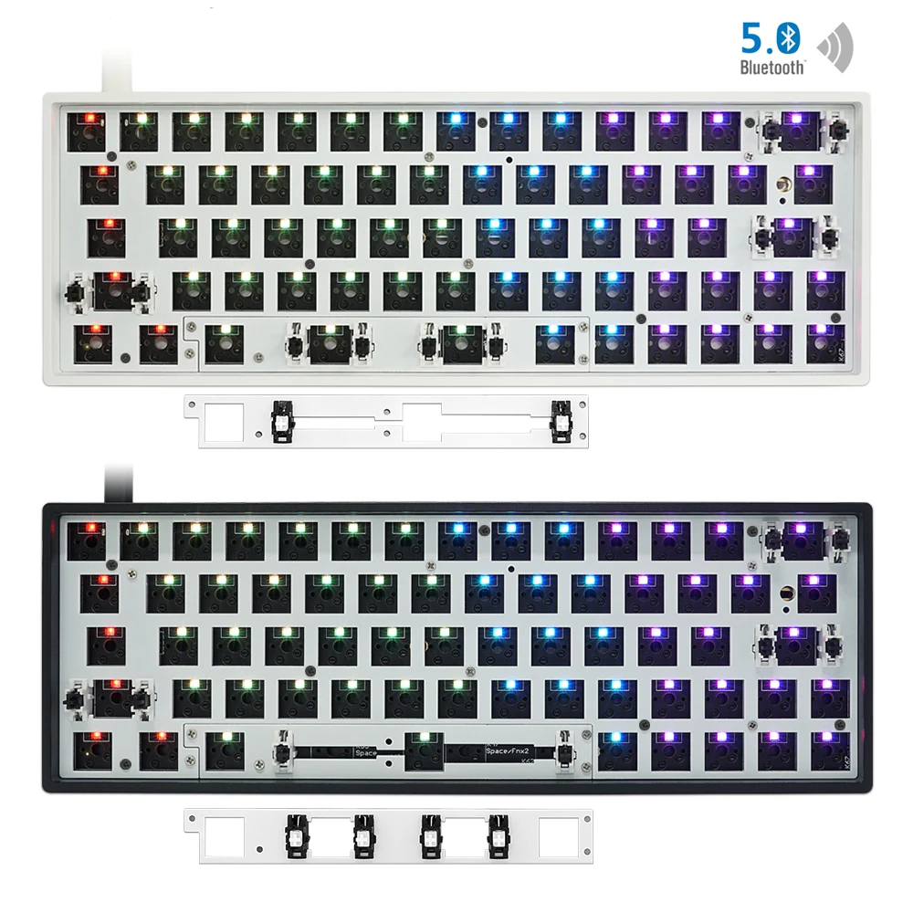 Беспроводная механическая клавиатура gk64xs gk64x gk64 с bluetooth и двойным