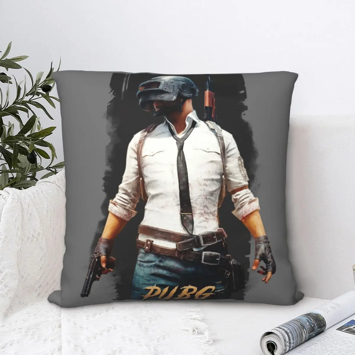 

Квадратный чехол для подушки PUBG с игровым принтом, наволочка для подушки, забавный домашний декоративный чехол на молнии для подушки, чехол для автомобиля в скандинавском стиле 45*45 см