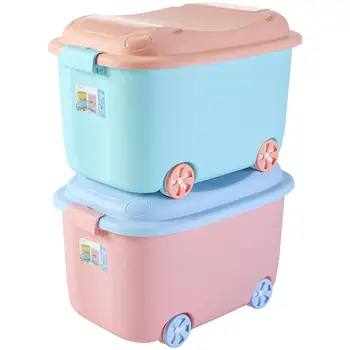 

Toy Receipt Box Extra Large Cartoon Box Plastic Clothes Tidy Box Baby Storage Basket Children Building Block Savings Box