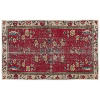 

Handmade Natural Vintage Turkish Area Rug 154x252 Cm-5'1''X8'3''