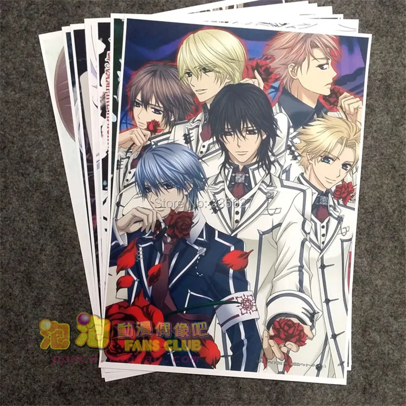 8 шт./компл. аниме постер рыцаря вампира Юки Куран Kiryu Zero Kuran Kaname настенные картины
