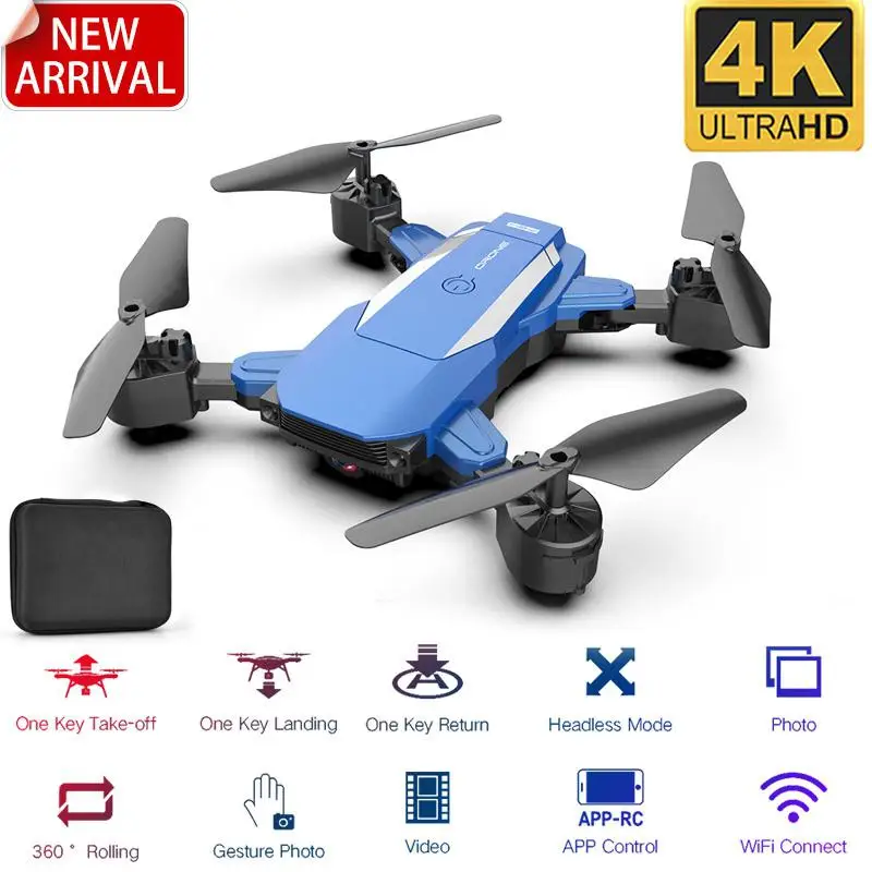 F84 Quadcopter Wireless RC Drone With 4K/5MP/0.3MP HD Camera WiFi FPV Helicopter Foldable For Children Gift Toy | Игрушки и хобби