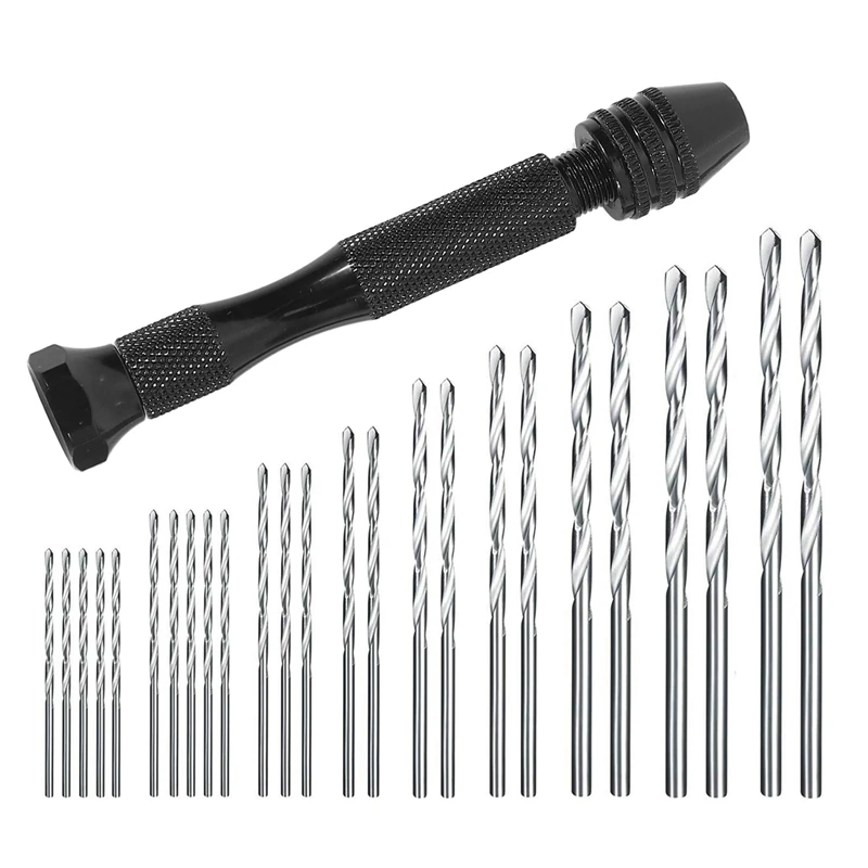 Juego de brocas giratorias de mano modelo de tornillo de banco de pre Juego de brocas giratorias de mano modelo de tornillo de banco de pre