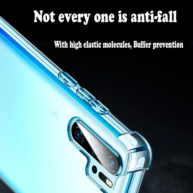 Роскошный силиконовый телефон чехол для Huawei P8 P9 Lite P10 Plus P20 Lite P30 Pro подушка безопасности Защита от падения mate 10 20 Pro Lite прозрачная крышка