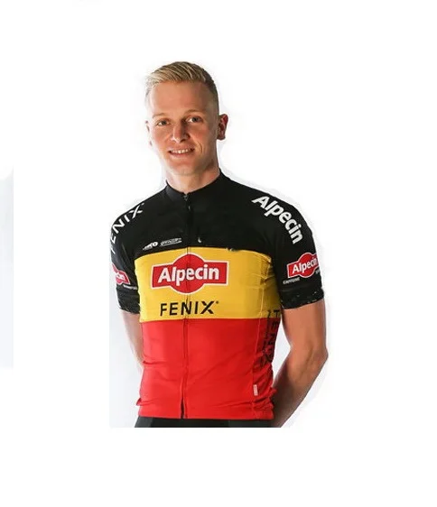 2020 ALPECIN FENIX PRO команда Бельгии Чемпион только с коротким рукавом Велоспорт Джерси