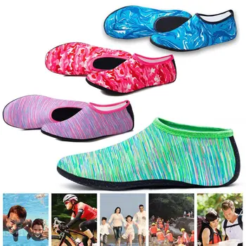 

Men Women Diving socks Anti skid rubber Snorkeling Boots Swimming Beach socks Shiny Ankle Socks for Men Women floor Socks
