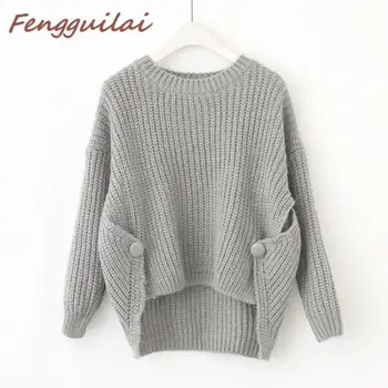 

2020 Autumn Winter Turtleneck Sweater Thick Warm Knitwear Pullover Female Knitted Sweater Jumper Women Sweater Button Knit Sweat