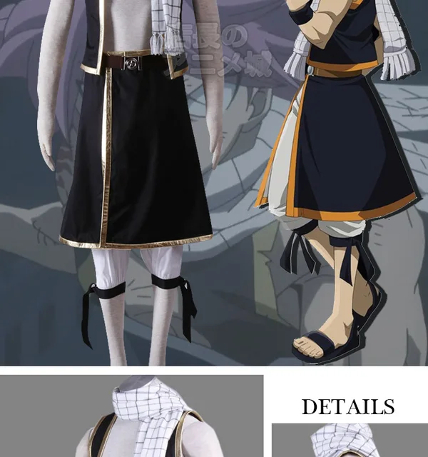 Anime Fairy Tail Tartaros arco Etherious Natsu Dragneel Cosplay Traje  Adulto Halloween Party Traje Battle Suit