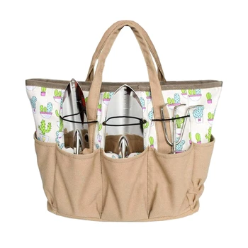 

Garden Hand Tool Bag Tote Set Multi-Purpose Organizer Diaper Oxford Bag Holder Gardening and Planting Kit with Pockets
