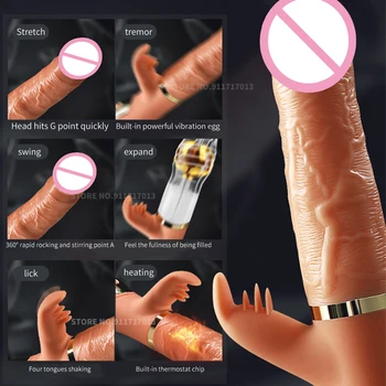 Handheld Thrusting Dildo Vibrator for Women Clit Licking Toy Sex Machine Vaginal Stimulation Tool Female Masturbator Adult 18 2