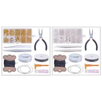 

Lobster Clasp Tail Chain Clip Buckle DIY Rings Earrings Jewelry Making Tools Set