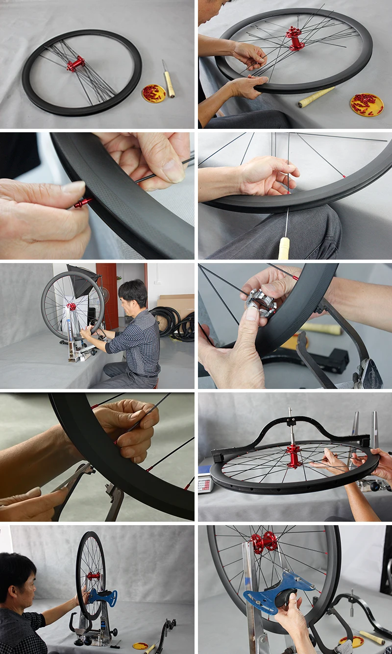 Excellent 700C Super light Carbon Road Rim Toray T800&T700 Clincher tubeless ready HTG 280 degree 16