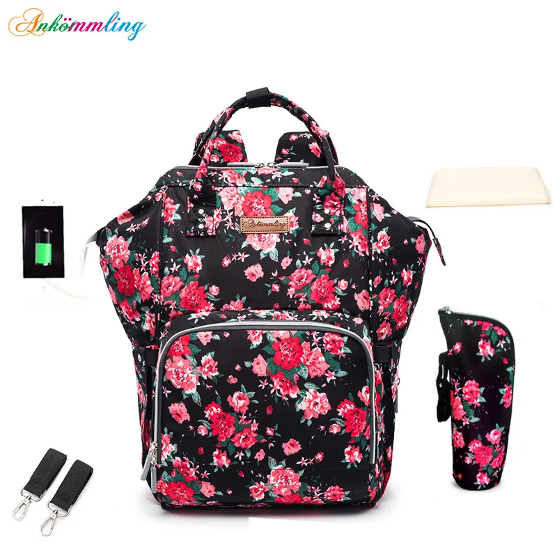 

Diaper Bag ankommling When Europe And America Style Shoulder MOTHER'S Bag 2019 Upgraded Multi-functional Mommy Bag
